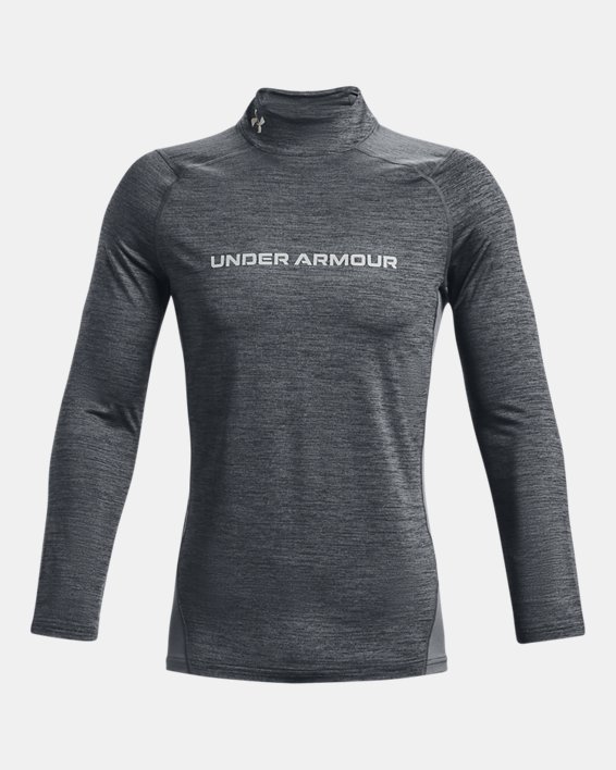 Camiseta ajustada ColdGear® Armour Twist para hombre, Gray, pdpMainDesktop image number 4